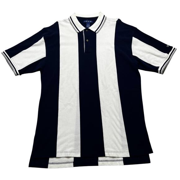 Vintage Izod Golf Polo Shirt Mens Size XL Striped Sportswear 90s 100% Cotton - Picture 1 of 9